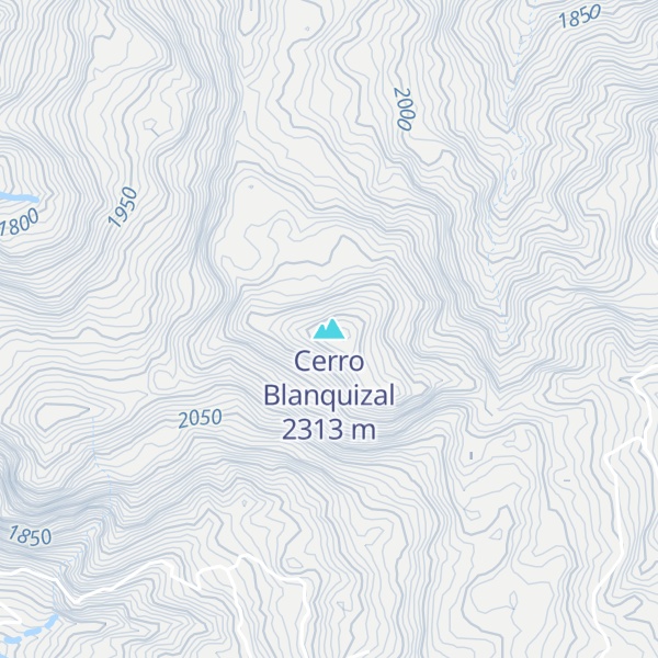 Map of Cerro Blanquizal