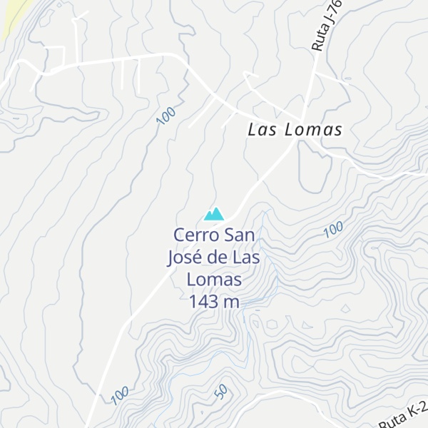 Map of Cerro San José de Las Lomas