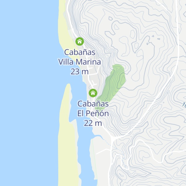 Map of Cabañas El Peñón