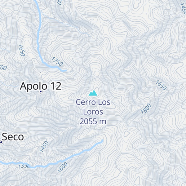Map of Cerro Los Loros