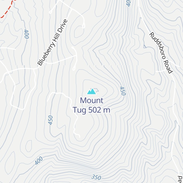 Map of Mount Tug