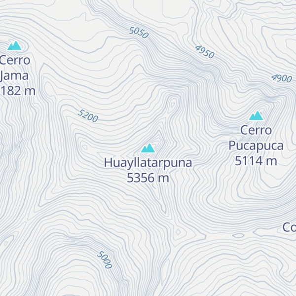 Map of Huayllatarpuna