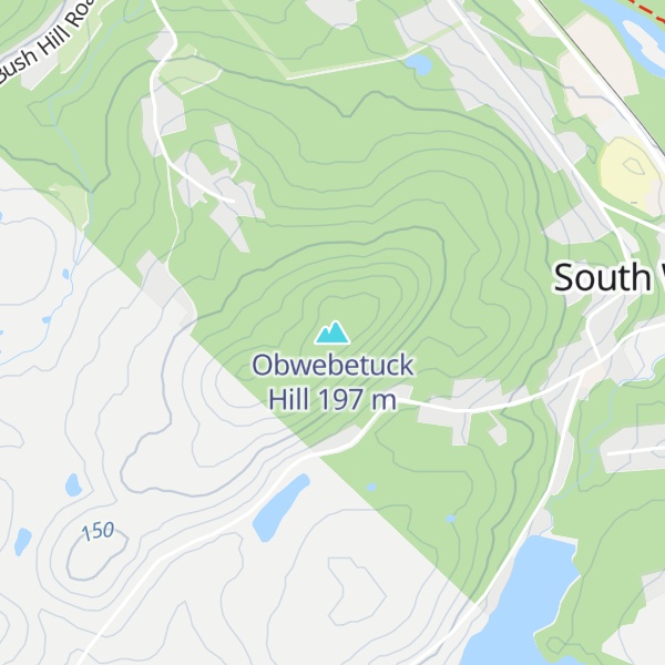 Map of Obwebetuck Hill