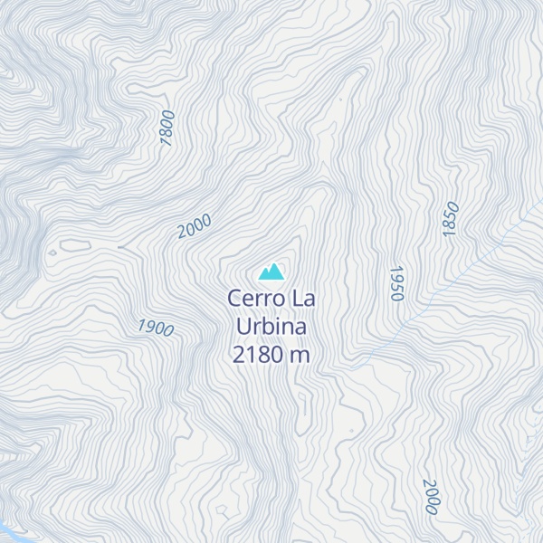 Map of Cerro La Urbina