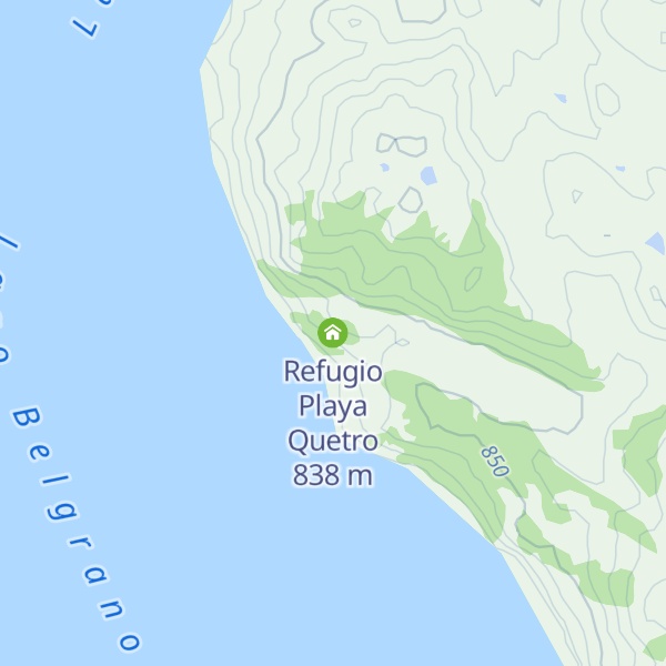 Map of Refugio Playa Quetro