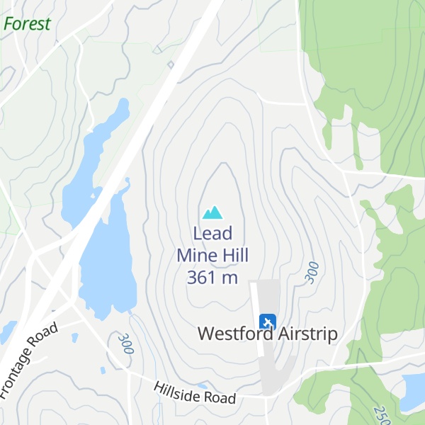 Map of Lead Mine Hill