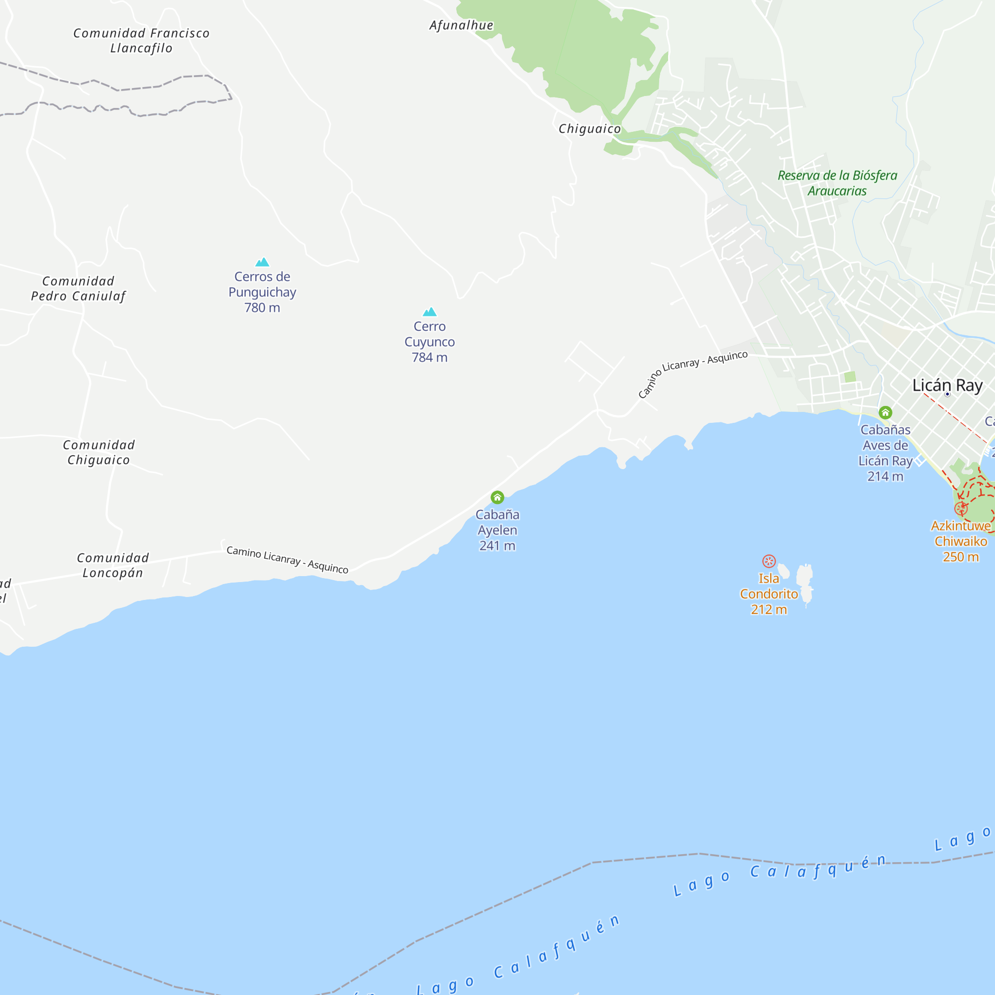 Cabaña Ayelen map
