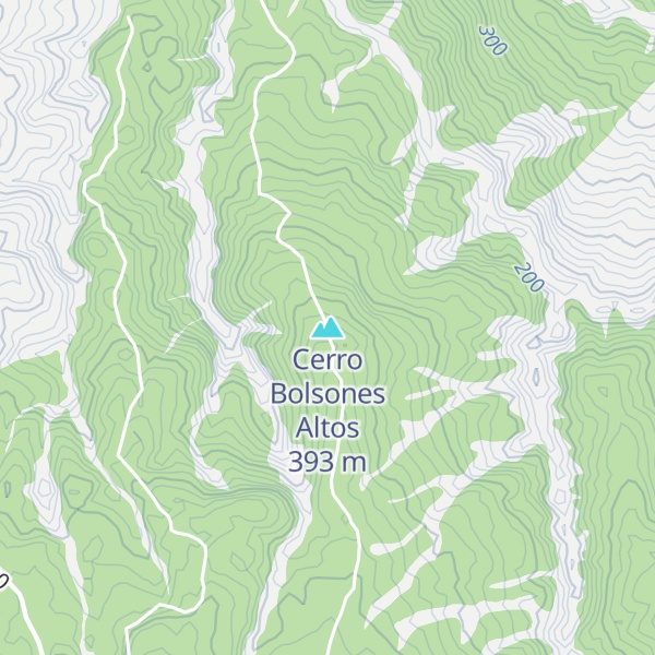 Map of Cerro Bolsones Altos