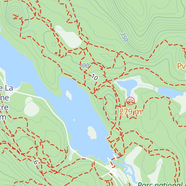 Map of Refuge Le Vieux camp