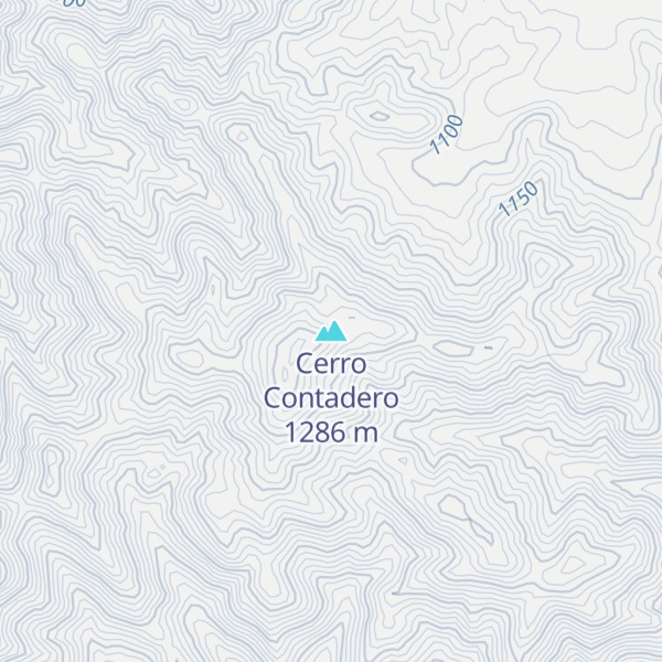 Map of Cerro Contadero