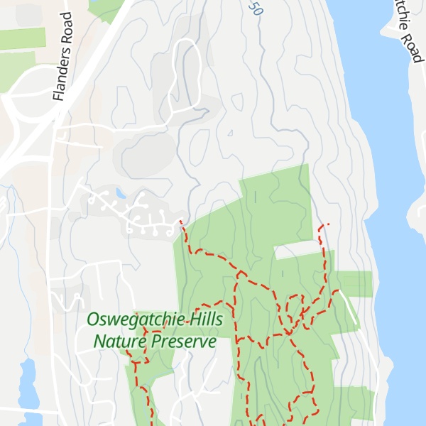 Map of Oswegatchie Hill