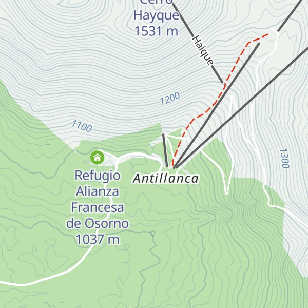Map of Refugio Colegio Alemán de Osorno (DSO)