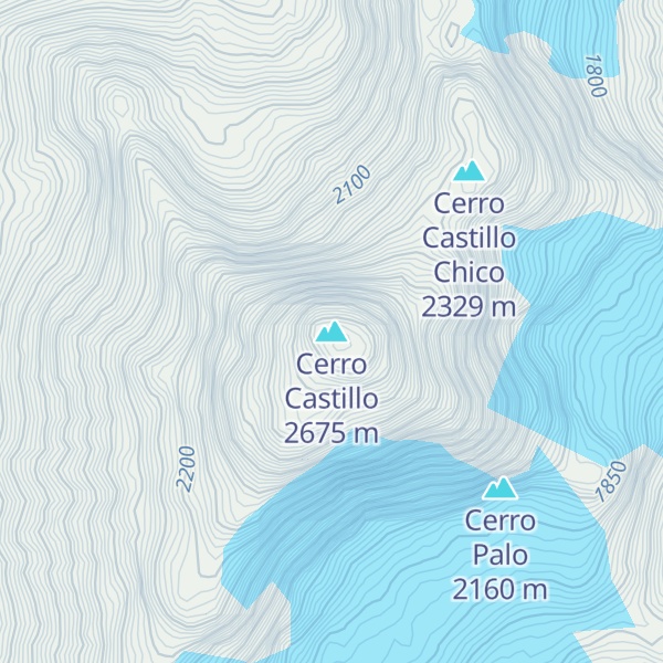 Map of Cerro Castillo