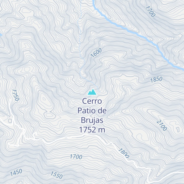 Map of Cerro Patio de Brujas