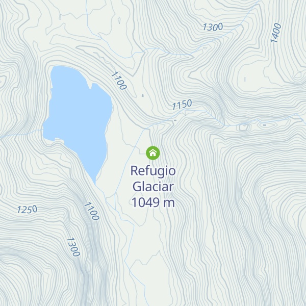 Map of Refugio Glaciar