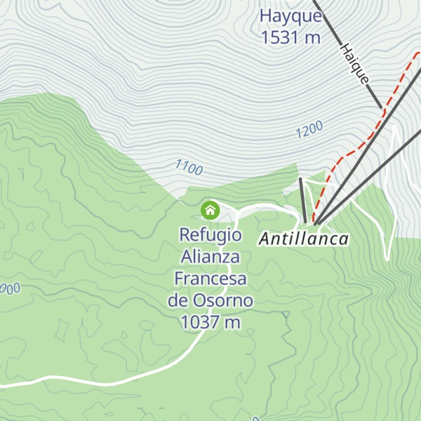 Map of Refugio Alianza Francesa de Osorno