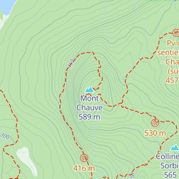 Map of Mont Chauve