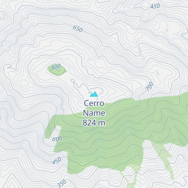 Map of Cerro Name