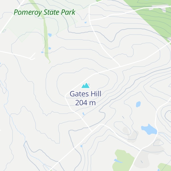 Map of Gates Hill