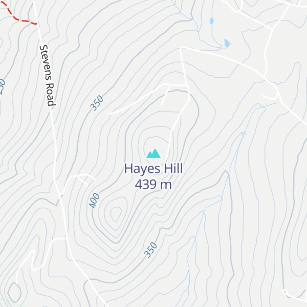 Map of Hayes Hill