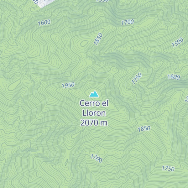 Map of Cerro el Lloron