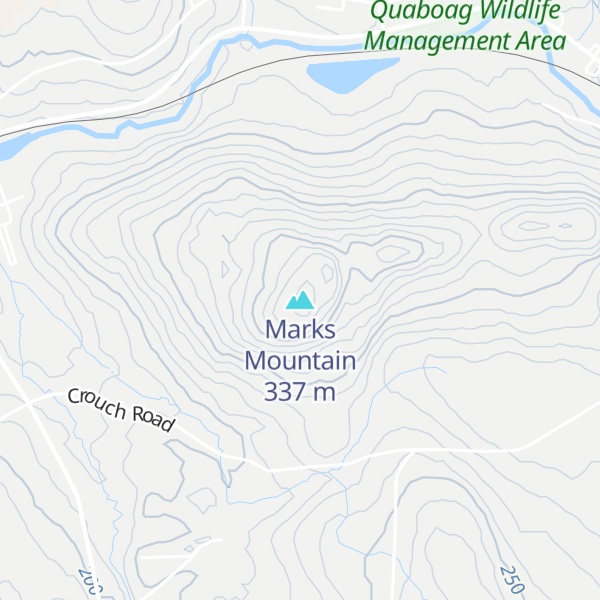 Map of Marks Mountain