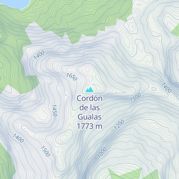 Map of Cordón de las Gualas