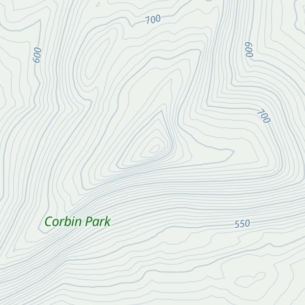 Map of Croydon Peak