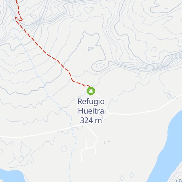 Map of Refugio Hueitra