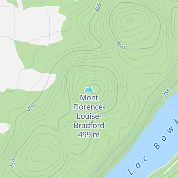 Map of Mont Florence-Louise-Bradford