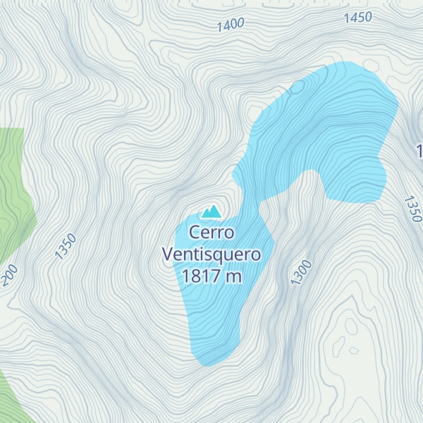 Map of Cerro Ventisquero