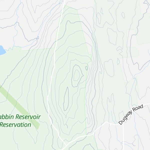 Map of Camels Hump Hill