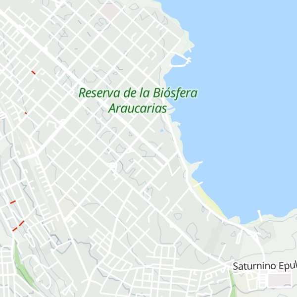 Map of Cabañas Ruca Quimey