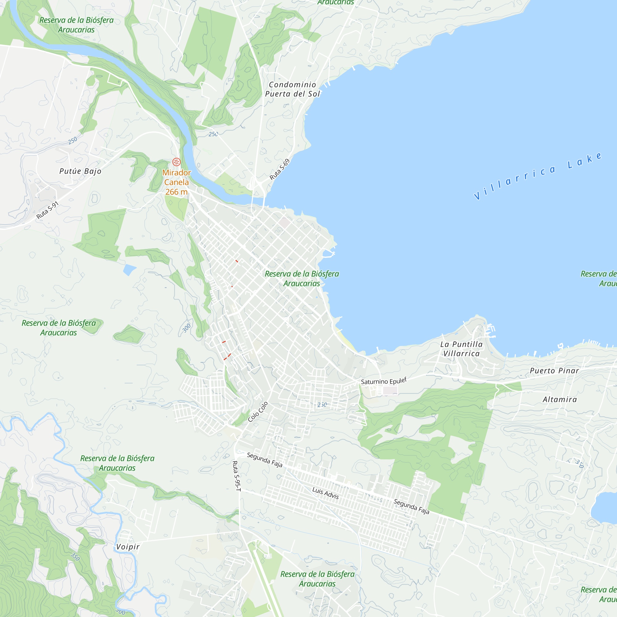 Cabañas Ruca Quimey map