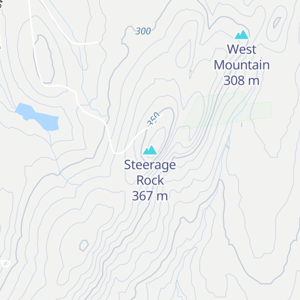 Map of Steerage Rock