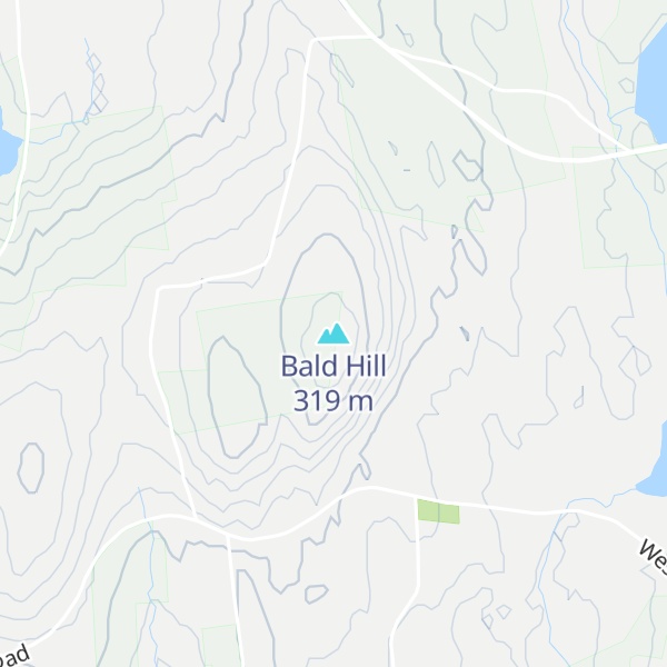 Map of Bald Hill