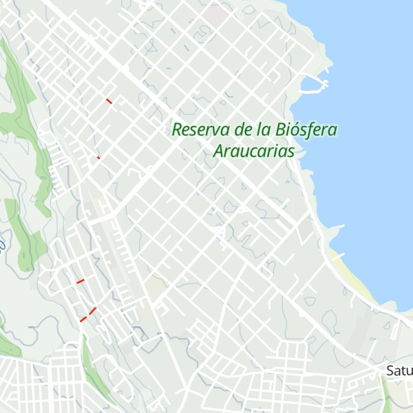 Map of Cabañas El Volcán