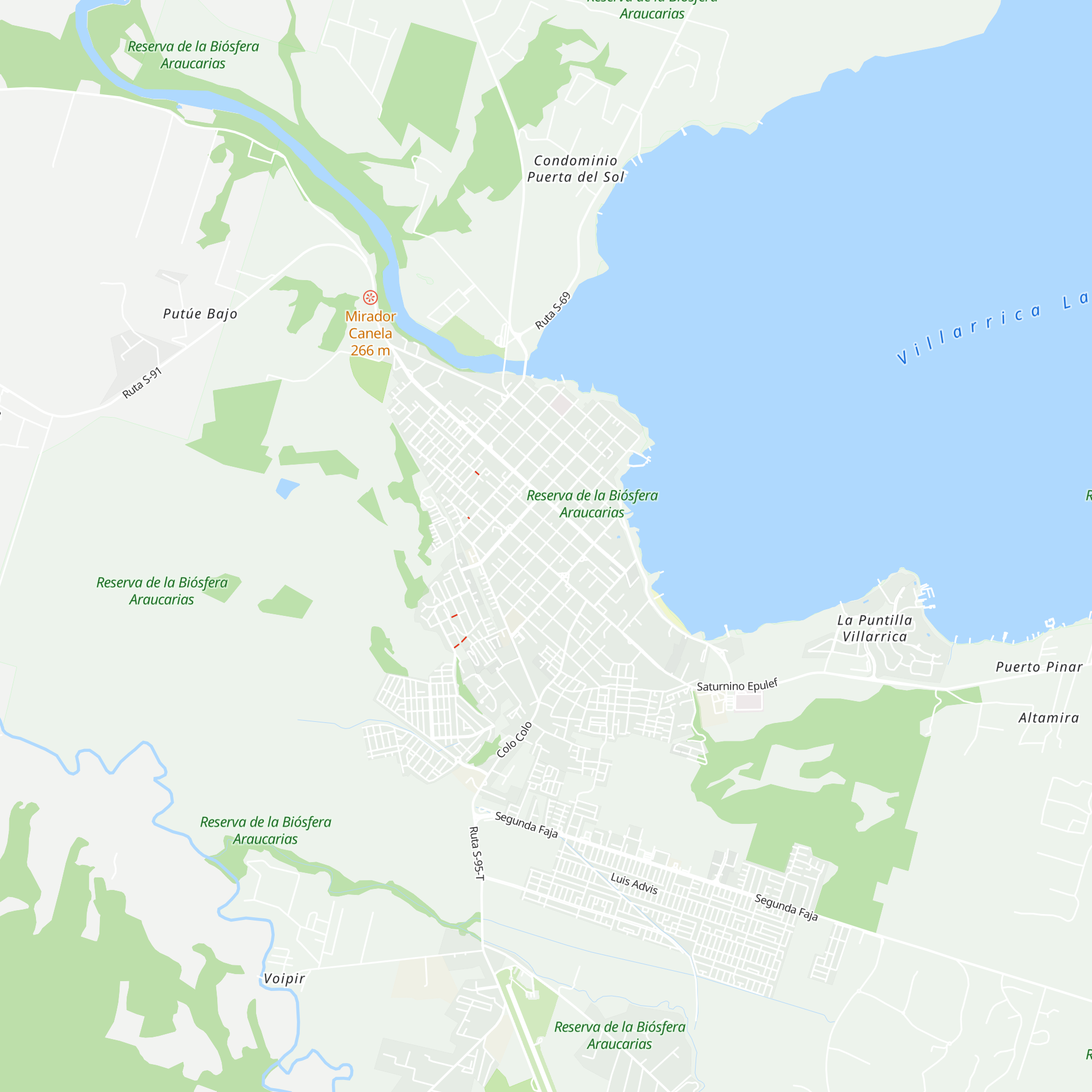 Cabañas Mubert map
