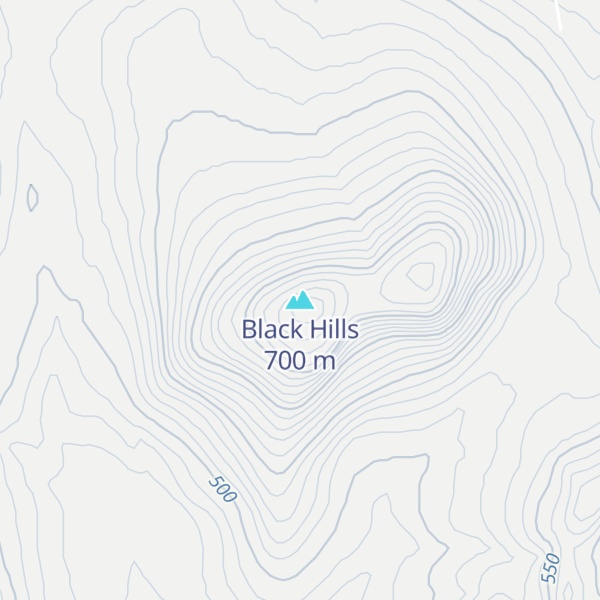 Map of Black Hills