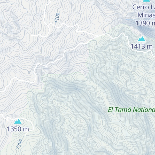 Map of Cerro El Quinchal
