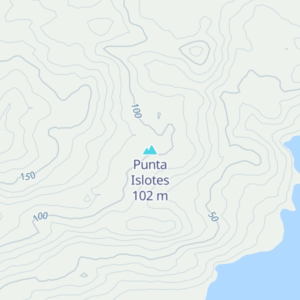 Map of Punta Islotes