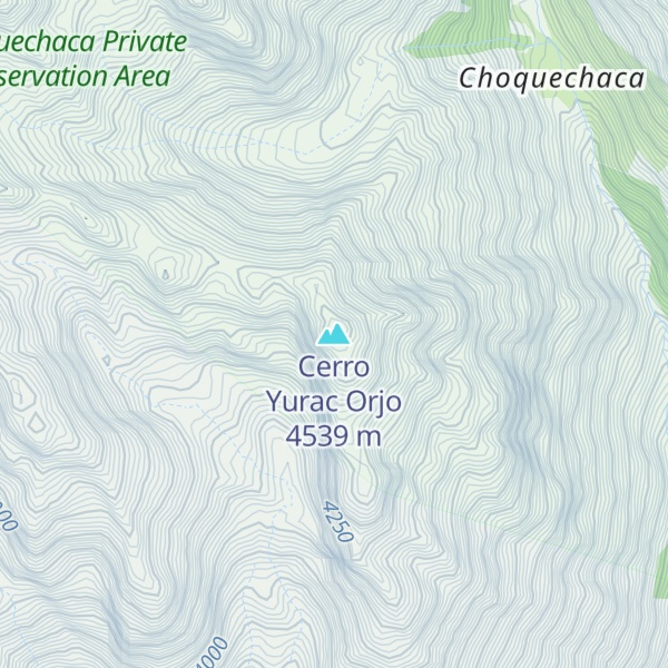Map of Cerro Yurac Orjo