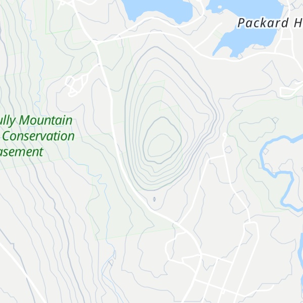 Map of Little Tully Mountain