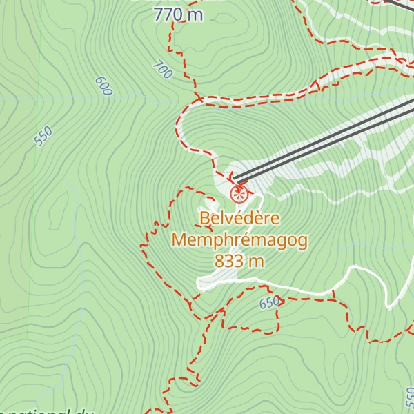 Map of Mont Orford