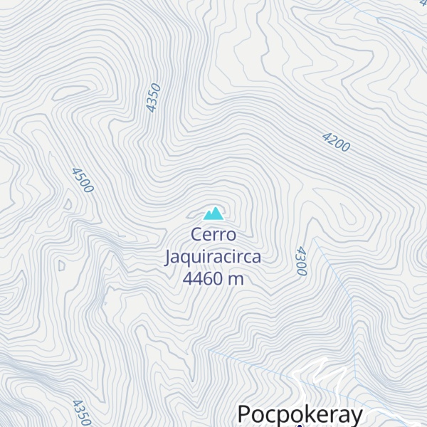 Map of Cerro Jaquiracirca