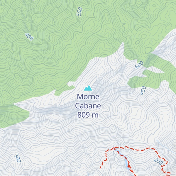 Map of Morne Cabane