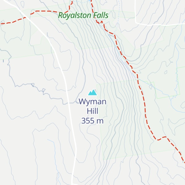 Map of Wyman Hill