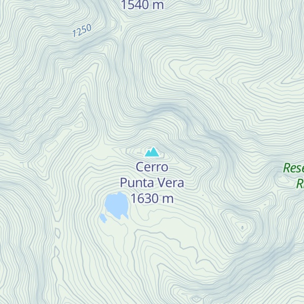 Map of Cerro Punta Vera