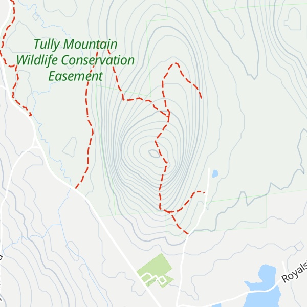 Map of Tully Mountain