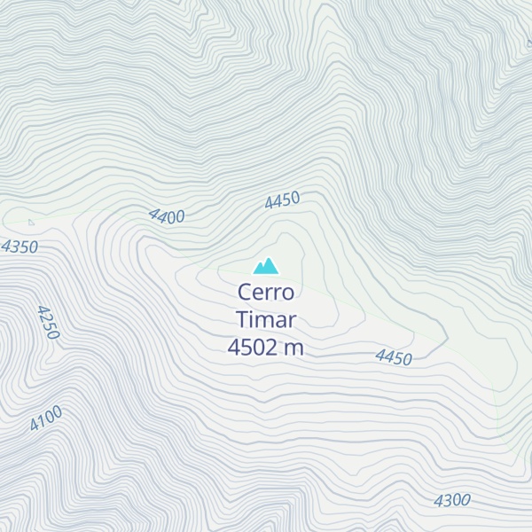 Map of Cerro Timar